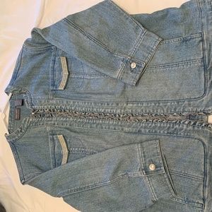 Chico's 3/4 sleeve Denim Jacket size 3